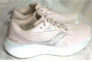 Size 11 - Saucony Triumph 22 Moon Pink Power Run Running Womens Shoes Chunky